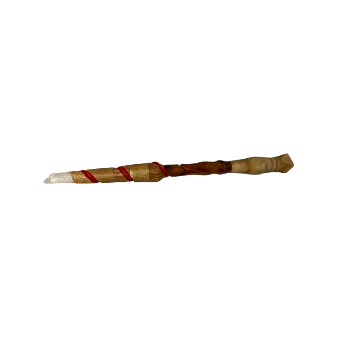 Red spiral wand